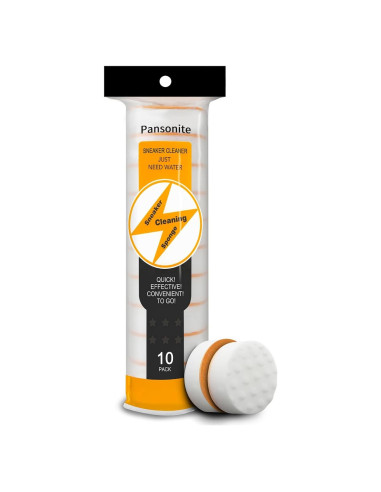 Limpiador de Suelas y Zapatillas Pansonite - Esponja Doble Cara (Paquete de 10)