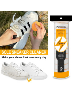 Limpiador de Suelas y Zapatillas Pansonite - Esponja Doble Cara (Paquete de 10) 2