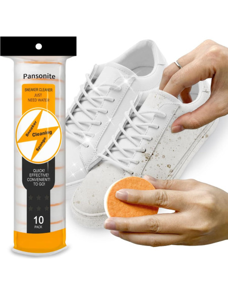 Limpiador de Suelas y Zapatillas Pansonite - Esponja Doble Cara (Paquete de 10)