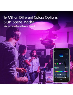 Bombillas Inteligentes DAYBETTER A19 9W RGBW Paquete 10 2