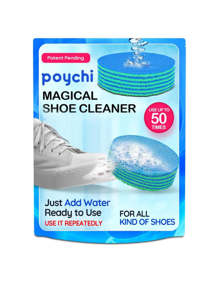 Kit de Limpieza de Zapatos Poychi - Cepillo y Esponja Ecológica