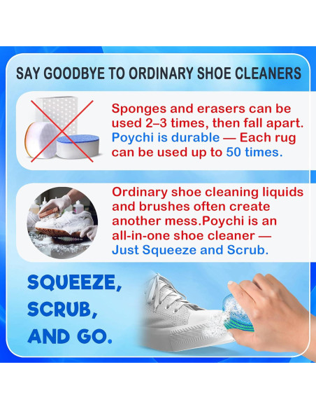 Kit de Limpieza de Zapatos Poychi - Cepillo y Esponja Ecológica