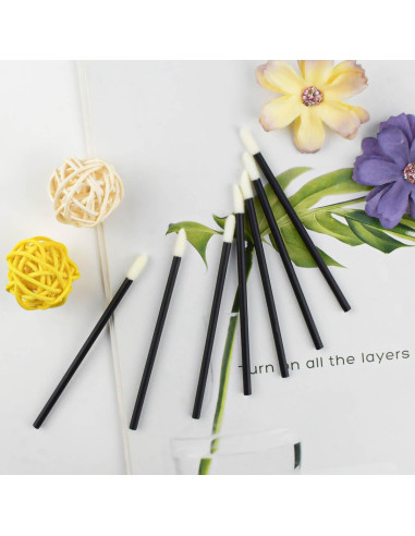 Paquete de 100 Pinceles Desechables de Labios Yuntop