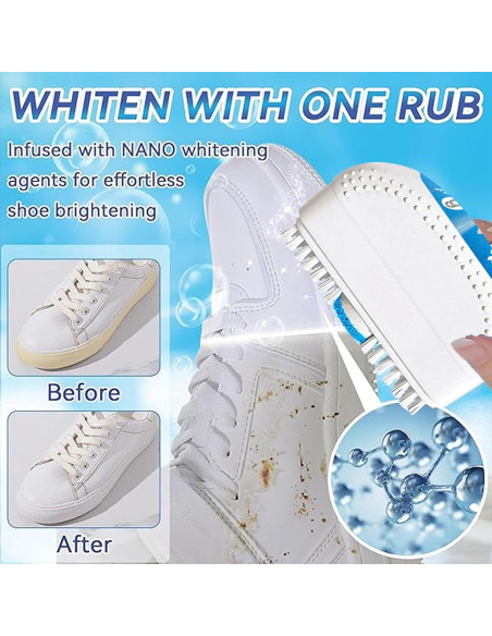 Limpiador de Zapatos ROFPM 3-en-1 Espuma 120ml - Sin Agua