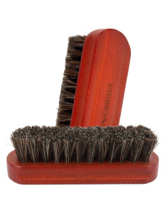 Cepillo para zapatos Liwidon 2 piezas crin de caballo 13.5cm