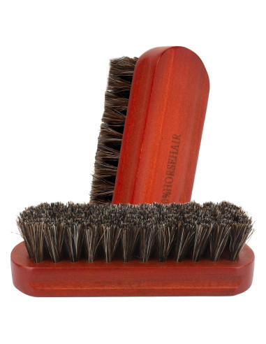 Cepillo para zapatos Liwidon 2 piezas crin de caballo 13.5cm