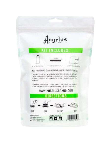 Kit de Limpiador de Zapatos Angelus - 236.6 ml - Multiusos