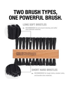 Cepillo Limpiador de Zapatos Doble Cara Gold Standard - 10x6.3 cm 2