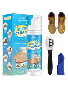 Limpiador de Zapatos Clennaner 200ml con Cepillo y Toalla