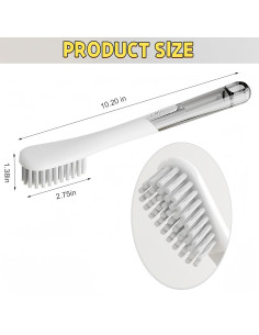 Paquete de 2 cepillos para zapatos Ganganmax - Mango largo ergonómico 2