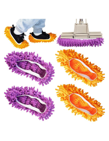 Cubiertas de Zapatos Duster BAIDOON 4 Pcs Reutilizables Microfibra