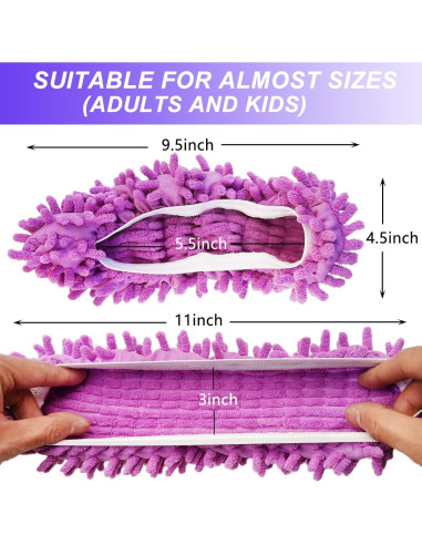 Cubiertas de Zapatos Duster BAIDOON 4 Pcs Reutilizables Microfibra