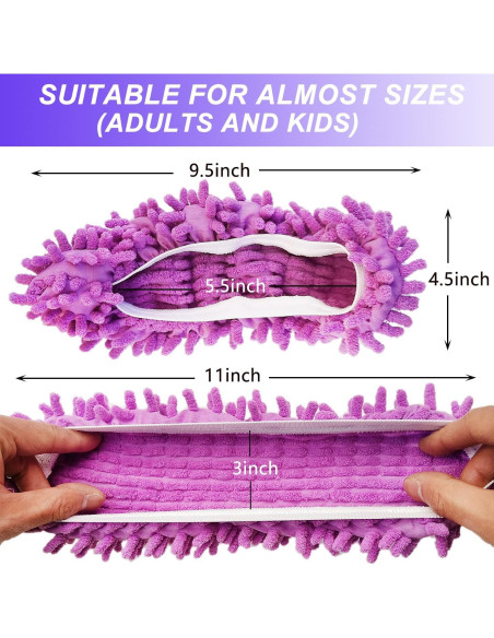 Cubiertas de Zapatos Duster BAIDOON 4 Pcs Reutilizables Microfibra