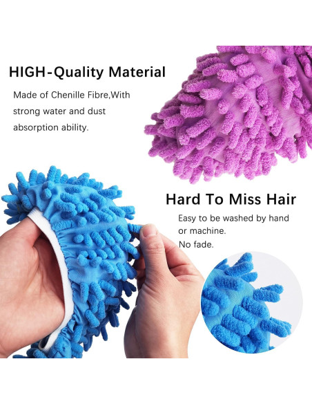 Cubiertas de Zapatos Duster BAIDOON 4 Pcs Reutilizables Microfibra