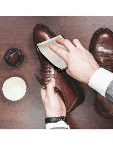 Paño para Pulir Zapatos Faccito 4 Piezas 50x12 cm Suede