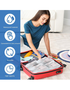Juego de 6 Bolsas Organizadoras de Zapatos LGHWKETH - Impermeables 2