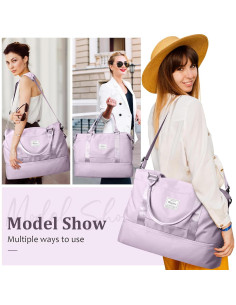 Bolsa de Viaje para Mujeres SYCNB 4058-109 con Compartimento para Zapatos 2