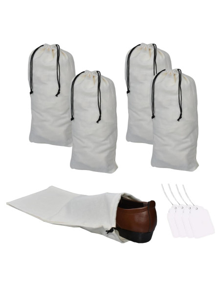 Bolsas para Zapatos de Viaje GONGKANGYUAN - Paquete de 4