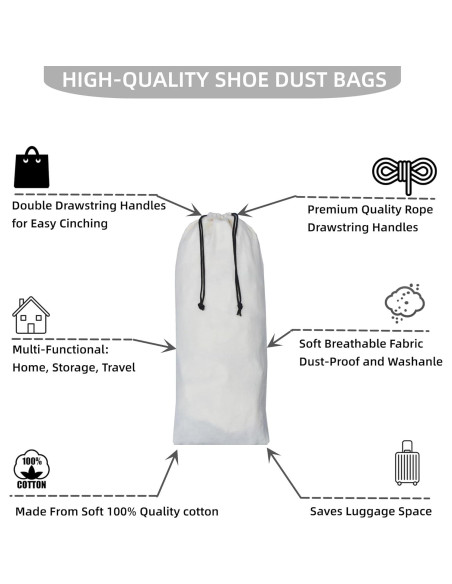 Bolsas para Zapatos de Viaje GONGKANGYUAN - Paquete de 4