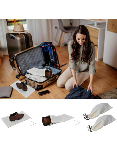 Bolsas para Zapatos de Viaje GONGKANGYUAN - Paquete de 4