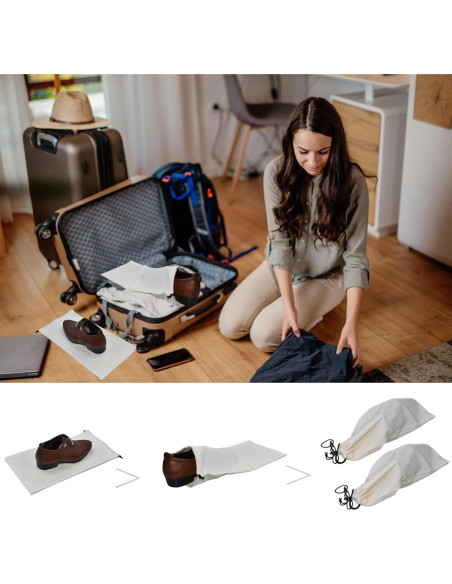 Bolsas para Zapatos de Viaje GONGKANGYUAN - Paquete de 4