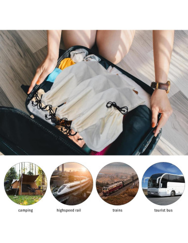 Bolsas para Zapatos de Viaje GONGKANGYUAN - Paquete de 4