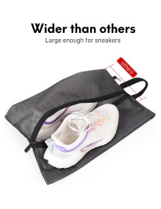 Paquete de 4 Bolsas Impermeables para Zapatos de Viaje HD050BK04SL 2