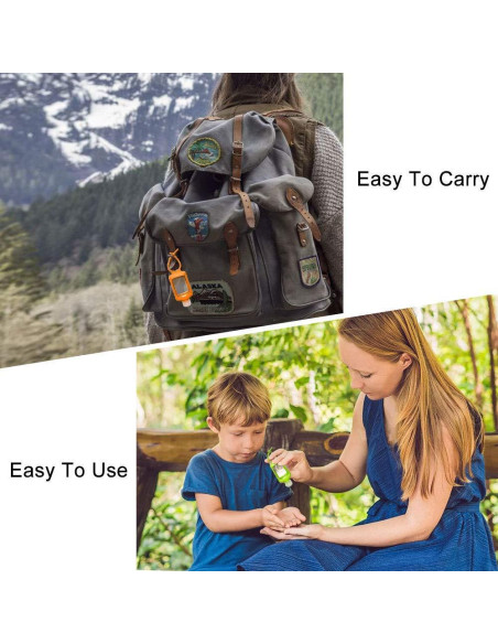 15 Botellas de Viaje 60ml Beauty Angelbella con Soporte Silicona