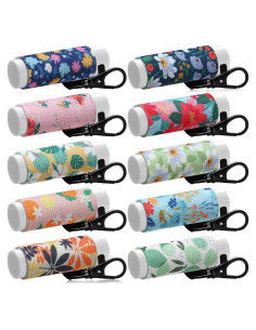 Sureio Soporte para Labial Llavero Clip 10 Piezas Estilo Vintage