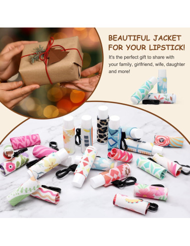 Sureio Soporte para Labial Llavero Clip 10 Piezas Estilo Vintage