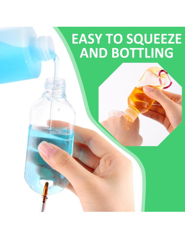 100 Botellas de Viaje 2oz FairySandy Plástico Transparente