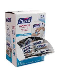 Gel Desinfectante de Manos Avanzado PURELL SINGLES 125 Paquetes