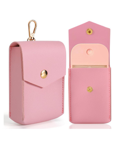 Funda de Cuero Rosa para Spray Desinfectante Touchland 29.57 ml