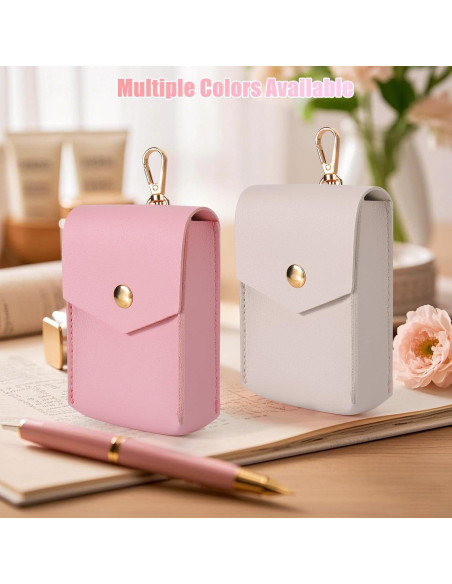 Funda de Cuero Rosa para Spray Desinfectante Touchland 29.57 ml