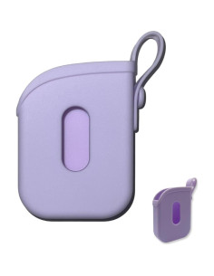 Funda Protectora de Silicona Touchland 30 ml con Llavero Morado 2