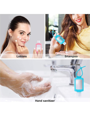 5 Botellas Vacías de 60ml VOKY a Prueba de Fugas para Viaje