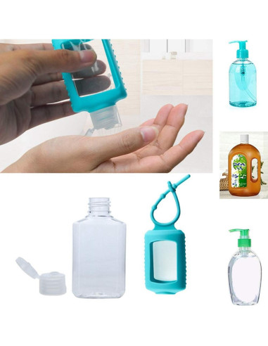 5 Botellas Vacías de 60ml VOKY a Prueba de Fugas para Viaje