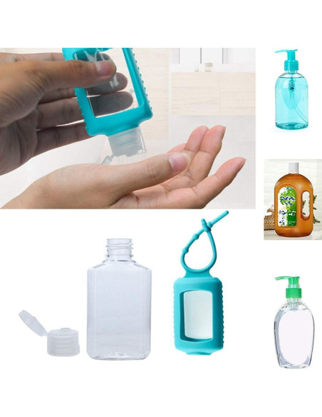 5 Botellas Vacías de 60ml VOKY a Prueba de Fugas para Viaje