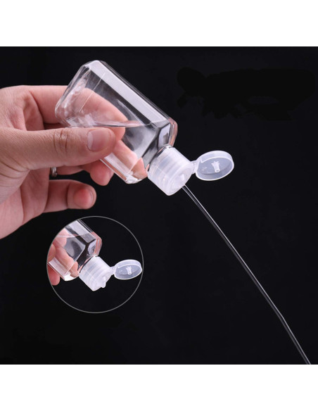 5 Botellas Vacías de 60ml VOKY a Prueba de Fugas para Viaje