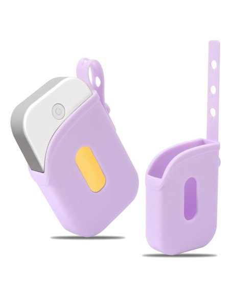 Funda de Silicona Lyreh para Spray Desinfectante 30 mL Púrpura