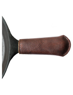 Cubierta de Mango de Sartén de Hierro Fundido de Cuero 11.43 cm