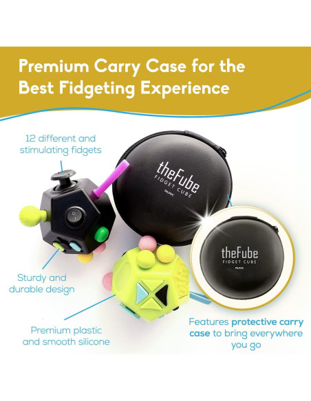 Cubo Antiestrés PILPOC Dodecágono Negro - Juguete Fidget