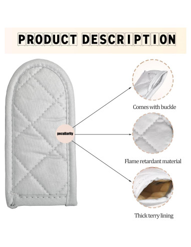 4 Fundas para Mangos de Sartén de Hierro Fundido Motroce