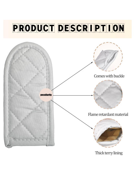 4 Fundas para Mangos de Sartén de Hierro Fundido Motroce