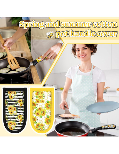 Patelai 8 Fundas para Mangos de Sartén de Hierro Fundido