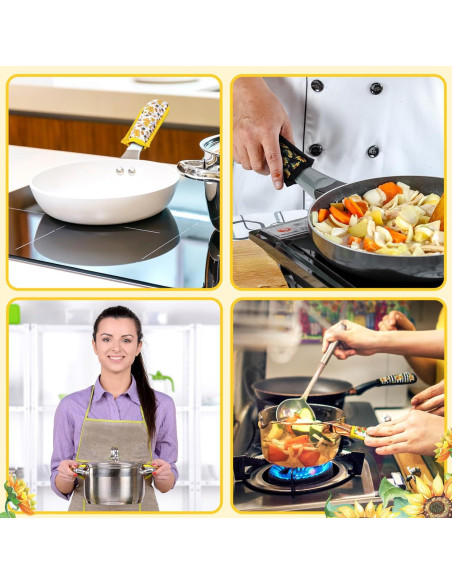 Patelai 8 Fundas para Mangos de Sartén de Hierro Fundido