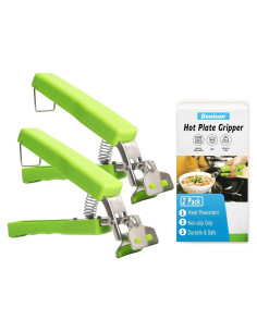 Set de 2 Pinzas Sujetadores de Platos Calientes Bonison