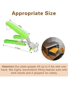 Set de 2 Pinzas Sujetadores de Platos Calientes Bonison 2