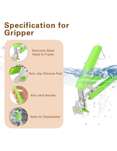 Set de 2 Pinzas Sujetadores de Platos Calientes Bonison