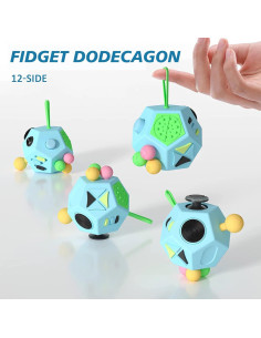 Cubo Dodecágono Antiestrés HLD 12 Lados Alivio Ansiedad 2